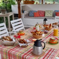 Coin terrasse pour petit-déjeuner et repos...